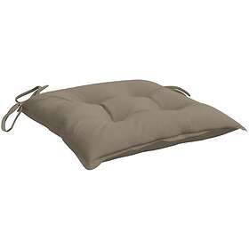 vidaXL Palldynor 4 st taupe 50x50x7 cm oxfordtyg