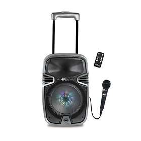 Lexibook iParty K8250 Bluetooth Karaoke Speaker Trolley with Light Effects and m