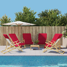 vidaXL Beach Towels 6 pcs Burgundy 60x135 cm Fabric 400 GSM