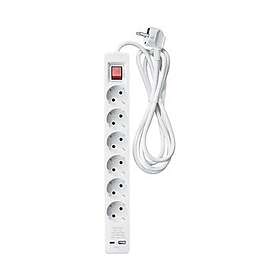 Andersson PWS-C2000 Power Strip 6-Socket USB-A USB-C 3m