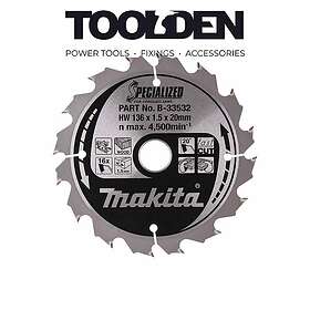 Makita B-33532 Circular saw blade 136x20mm 16T