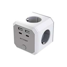 BlitzWolf BW-EC2 8-in-1 Power Cube 4xAC 2xUSB-A 2xUSB-C