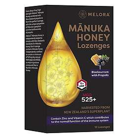 Melora Manuka & Propolis Lozenges Blackcurrant 12st