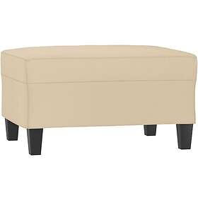 vidaXL Fotpall 70x55x41cm Gräddvit