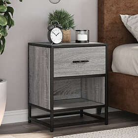 vidaXL Nightstand Gray Sonoma 40x31x50cm Constructed Wood