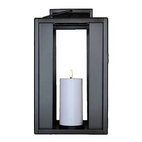 Cozzy Lykta med LED blockljus 18x35 cm