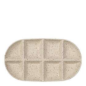 Sagaform Ditte serving platter 36x20 cm Beige/Burgundy