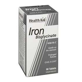HealthAid Iron Bisglycinate 90 Comprimés