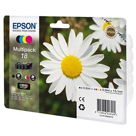 Epson 18 (Svart/Cyan/Magenta/Gul)