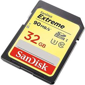 Sandisk Extreme Sdhc Class 10 Uhs I U3 90 40mb S 32gb Hitta