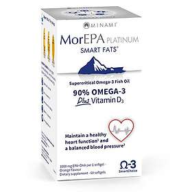 Minami Nutrition MorEpa Platinum 90% Omega-3 + D3 60 Capsules