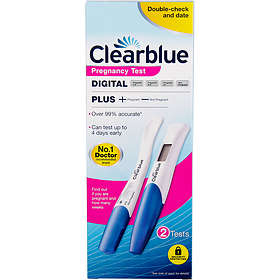 Clearblue Digital Plus Pregnancy Test 2-pack