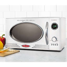 Find The Best Price On Nostalgia Electrics Retro Rmo400wht White Nostalgia Electrics Retro Rmo400wht White