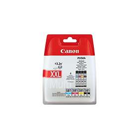 Canon CLI-581 XXL (Svart/Cyan/Magenta/Gul)