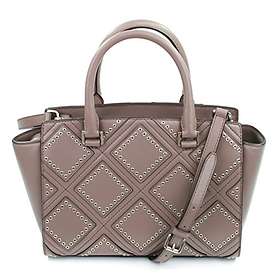 Michael Kors Selma Medium Diamond Grommet Leather Satchel Bag