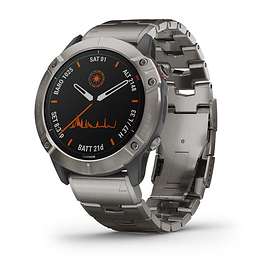 Garmin Fēnix 6X Pro Solar Titanium with Titanium Bracelet