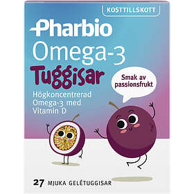 Pharbio Omega-3 Tuggisar 27 Kapslar