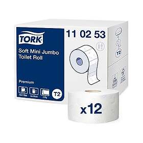 TORK Soft Mini Jumbo Premium T2 2-Ply 12-pack