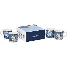 Arabia Mumin Snow Moonlight Minimugg 4-pack