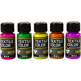 Creativ Company Textile Color Neon Textilfärg Set 5x50ml