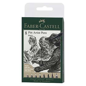 Faber-Castell PITT artist pen set 8-pack – India ink