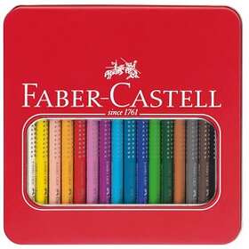 Faber-Castell -Castell Jumbo Grip, farveblyanter, 16 stk.