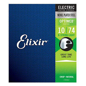 Elixir Electric Nickel Plated Steel Optiweb 8-String 10-74