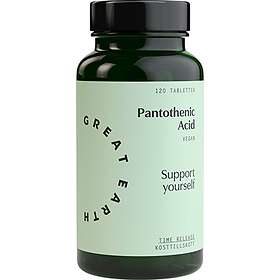 Great Earth Pantothenic Acid 500mg 120 Tabletter