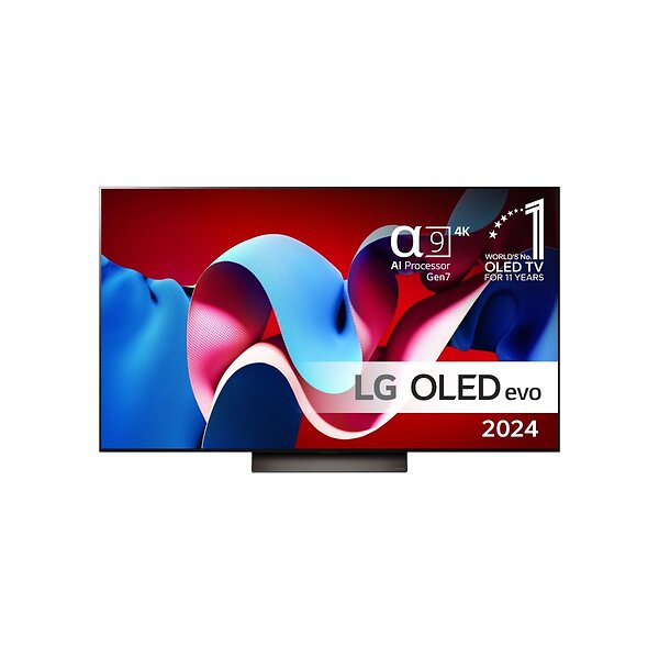 LG C4 55" 4K Ultra HD OLED HDR Smart TV (2024) - OLED55C44LA