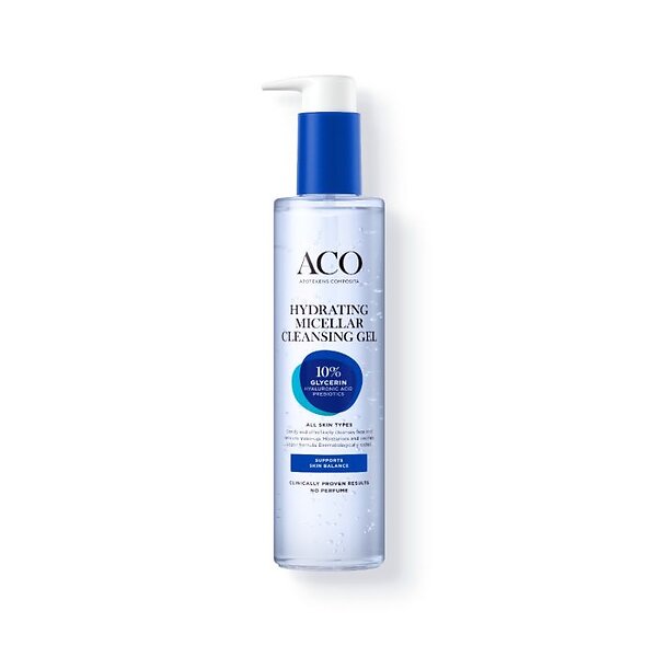 ACO Face Hydrating Micellar Cleansing Gel Oparfymerad 200ml