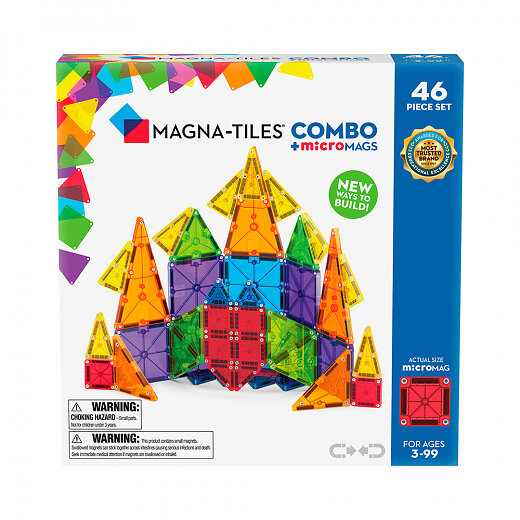 Magna-Tiles Combo MicroMags 46 Bitar