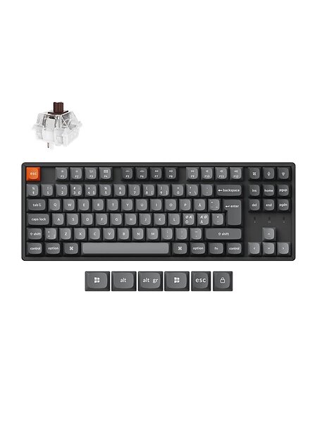 Keychron K8 MAX Wireless QMK/VIA Tri-Mode Super Brown (Nordic)