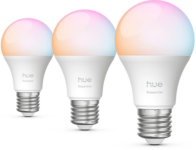 Philips Hue Essential White Color 806lm E27 8W 3-pack