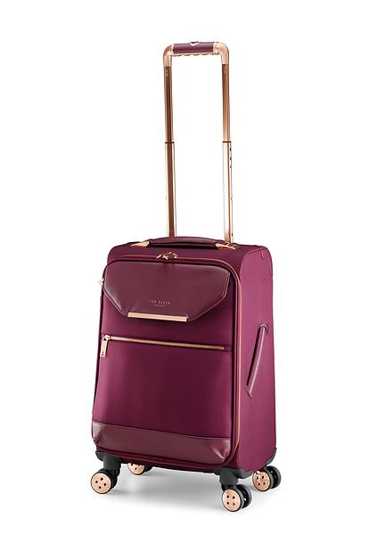 evillie metallic trim small suitcase