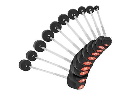 Gorilla Sports Fasta PRO Gummi Skivstänger 50kg