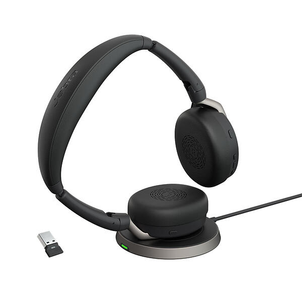 Jabra Evolve2 65 Flex USB-A MS Stereo with Stand Wireless On Ear 26699-999-989