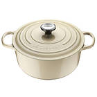 Le Creuset Gjutjärnsgryta Rund 28cm 6,7L (Metallknopp)